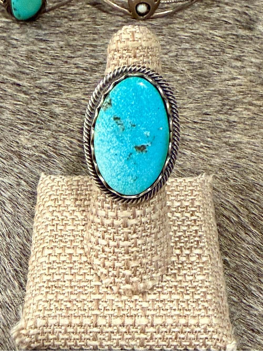 Jackson Hoskie Kingman turquoise ring